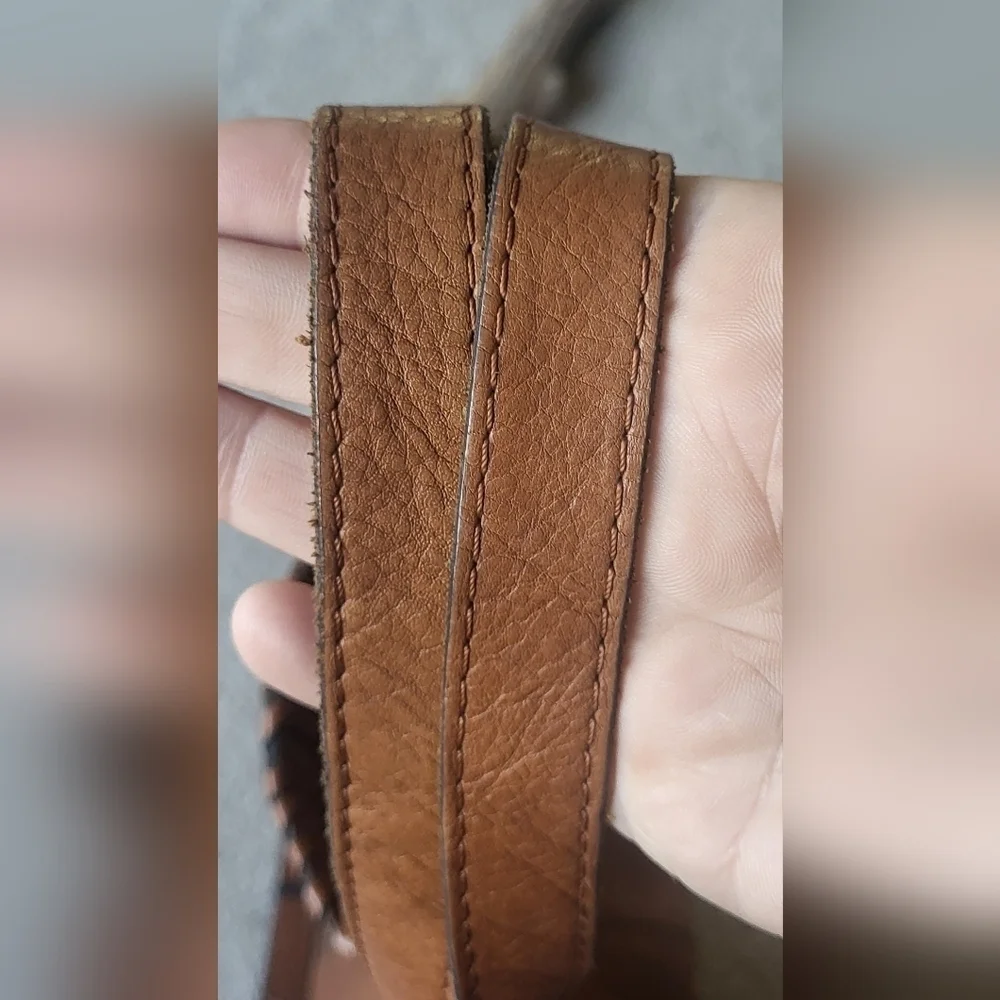 Patrica Nash Brown Leather Handbag With Top Handle or Shoulder Strap